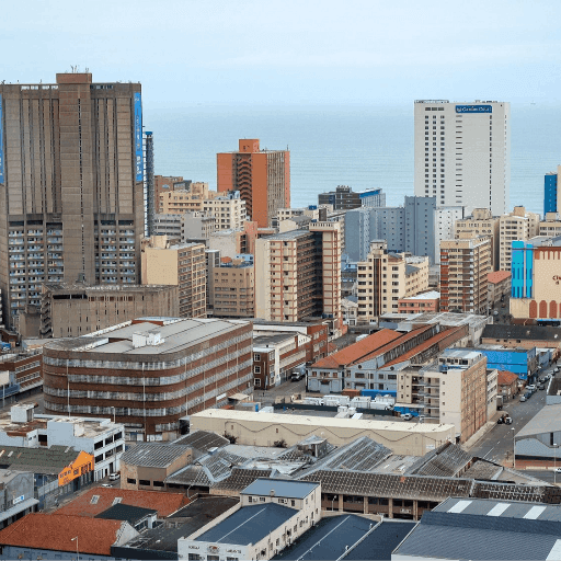 City in Africa undergoing significant urban development