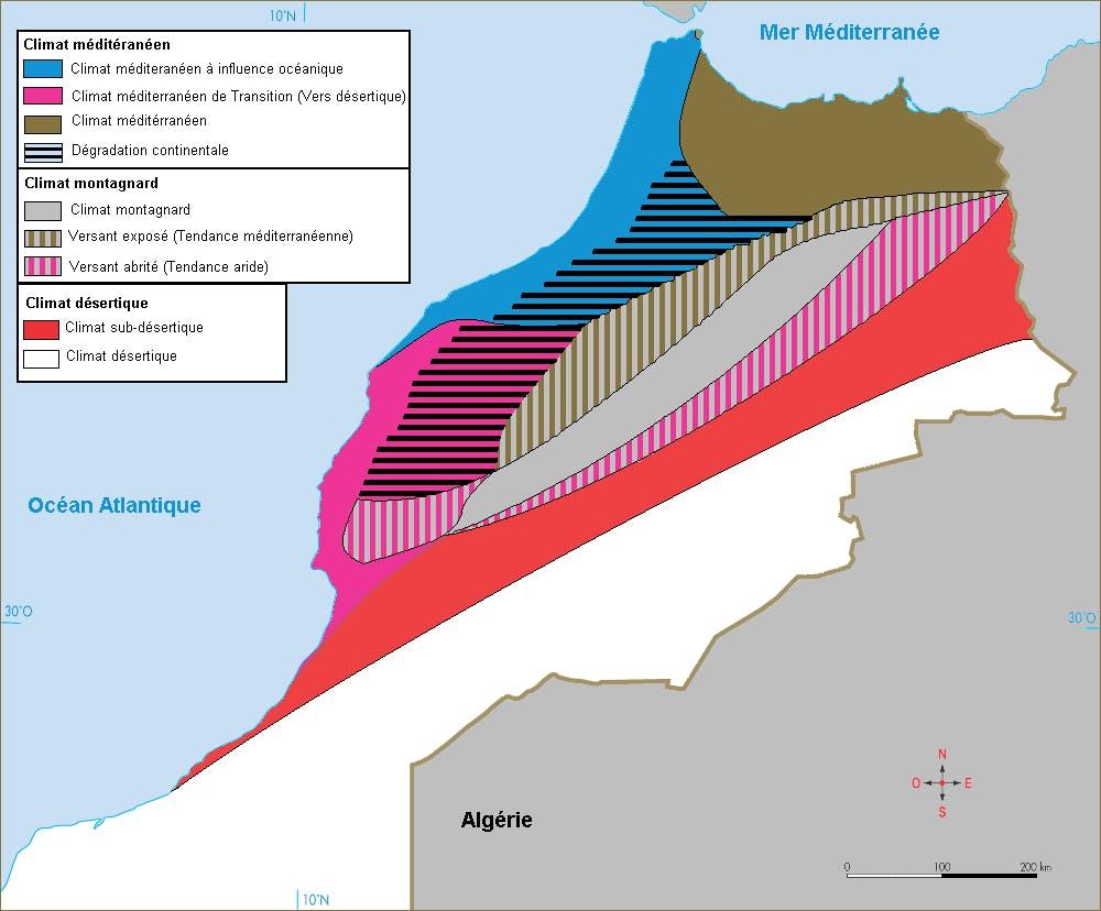 climats du maroc, source: techno-science.net