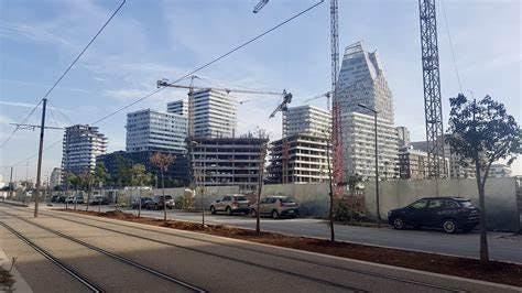 Buildings on the side of a road