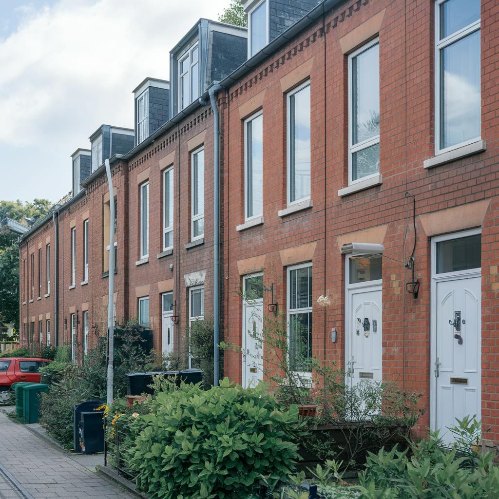 A building with apartments