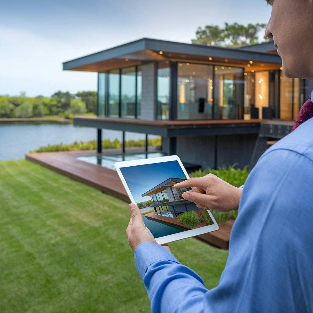 A man holding a tablet