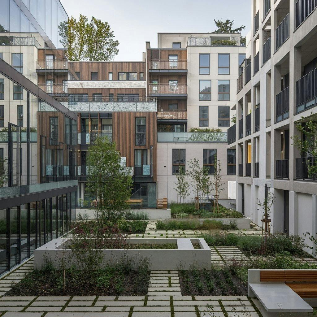 A home with a lot of greenery