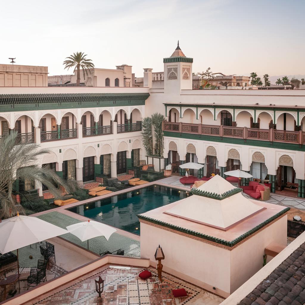 A large riad seen from above