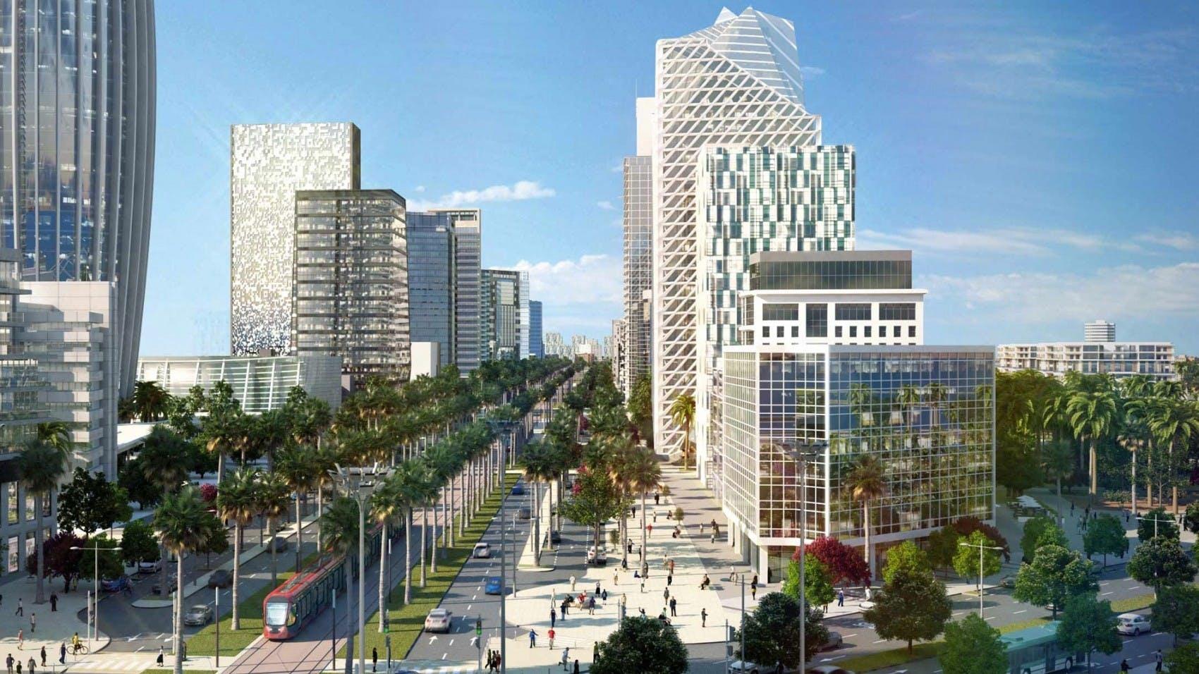 Quartier des affaires à Casablanca 